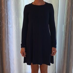 Navy long sleeved T-shirt dress from Target